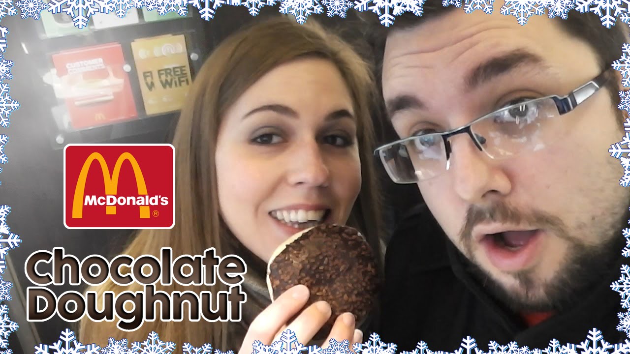 McDonalds Chocolate Doughnut Review YouTube