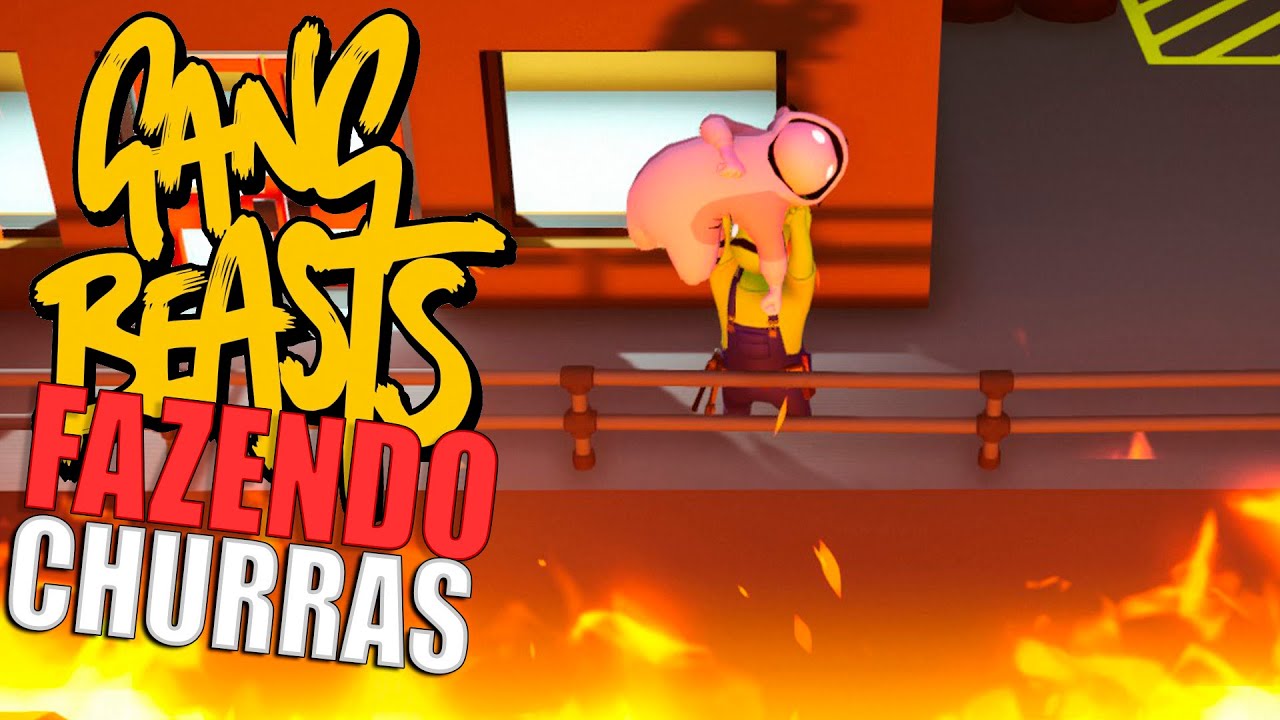 Fuja do incinerador no Gang Beasts