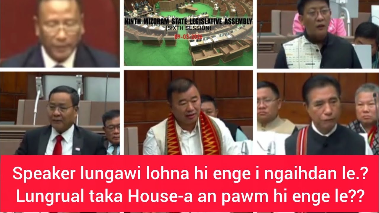 Speaker na takin a ṭawngchhuak!? Mic pawh a off sak ta hmiah mai. 8th Schedule -Mizoṭawng
