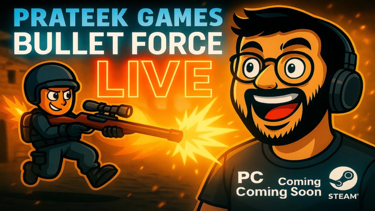 🔴 Bullet Force LIVE on PC | CRAZY Steam Gameplay with Prateek Games