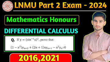 If y=(sin-1x)^2 prove that (1+x^2)yn+2-(2n+1)xyn+1-n^2yn=0 | Leibnitz Theorem