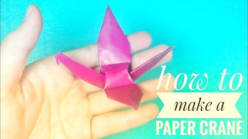 Hướng dẫn gấp hạc || How to make a paper crane