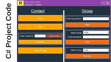 C# Contact Information System Project With Source Code [link in the description]