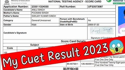 Cuet result 2023😱 | Cuet ug result 2023 | #cuet #result #2023 #cuetresult2023 #cuetresult #video