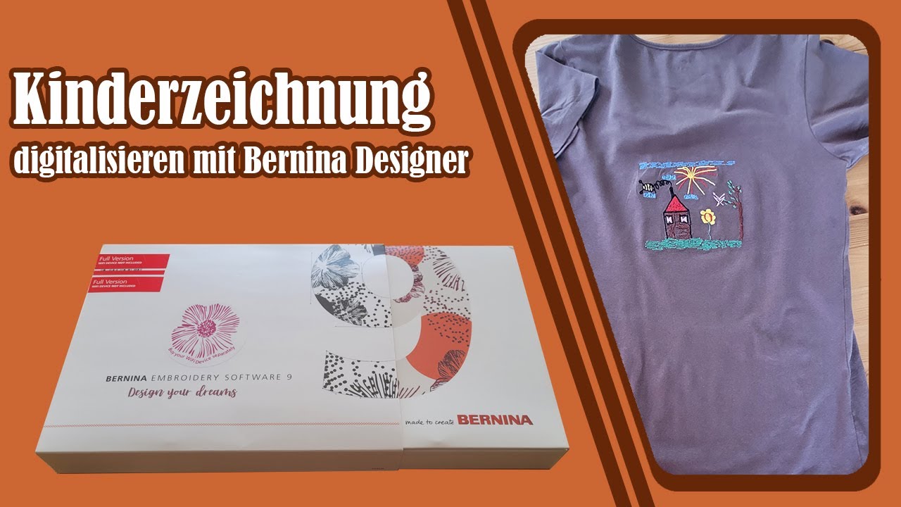 Kinderzeichnung digitalisieren für Stickdatei