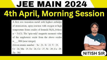 A first row transition metal with highest enthalpy of atomisation, upon reaction with oxygen at
