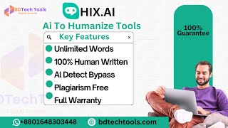 Humanzie AI Text | Bypass AI bypass.hix.ai | BDTech Tools