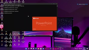 open powerpoint, macrosoft word, excel and notepad using CMD