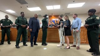Suwannee County Deputy Shot in Manhunt Returns Home to Hero’s Welcome
