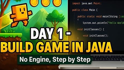 From Beginner to Game Developer – Java Game Day 1 ⚡  #JavaGame