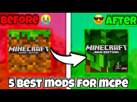 🔥 Top 5 Best Mods to Turn MCPE into JAVA 1.21+ 😎