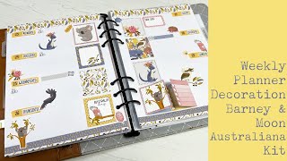 Weekly Planner Decoration - Barney & Moon Australiana Kit