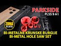 Parkside PLSS 9 A1 krunske burgije / Bi-Metal Hole Saw Set za Bušenje Rupa u Metalu, Drvetu .. 4K