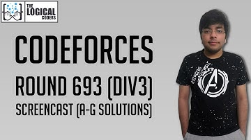 Codeforces Round 693 (Div3) Screencast (A-G solutions)