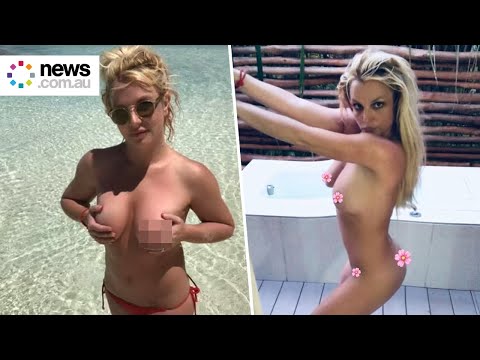 Britney Spears strips nude to celebrate court win