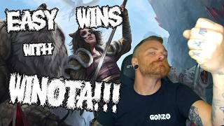 Easy Wins with Winota in Competitive Brawl!!  | Magic Arena Winota Competitive Brawl Gameplay