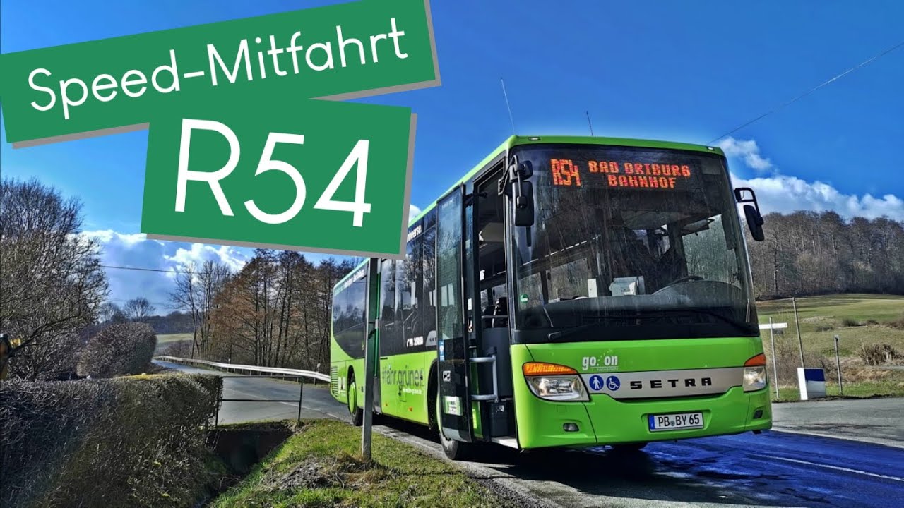Speed-Mitfahrt R31/R54 Bad Driburg - Willebadessen
