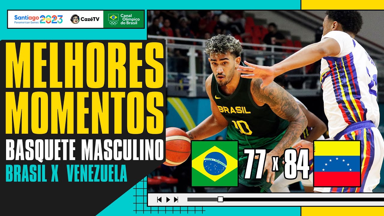 NÃO DEU PRA BUSCAR 🥲 | BRASIL 77 X 84 VENEZUELA | BASQUETE MASCULINO | PAN-AMERICANO 2023 NA CAZÉTV