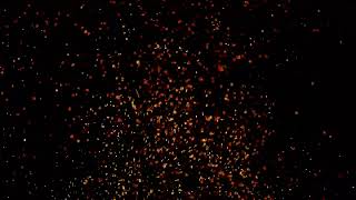 Burning Fire Glowing Hot Ember Orange Red Particle Background Loop 4k