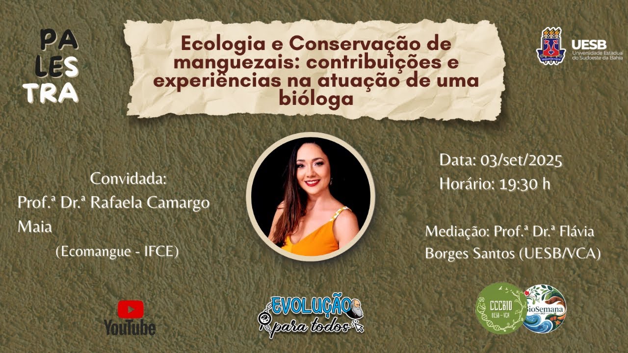 Ecologia e Conservação de manguezais: contribuições e experiências na atuação de uma bióloga.