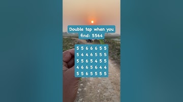 Observation Visual Test: 5 Seconds For You To Spot  5564. Try Your Skills!  #search #puzzle #shorts