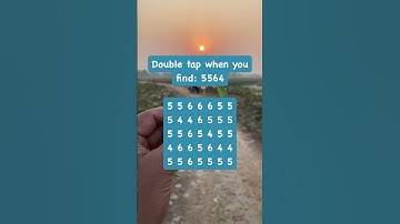 Observation Visual Test: 5 Seconds For You To Spot  5564. Try Your Skills!  #search #puzzle #shorts