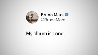 Bruno Mars New Album is Officially Done