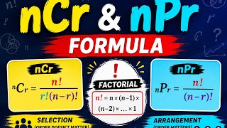 Maths Class 11th combination & permutation revise formulas for JEE MAINS