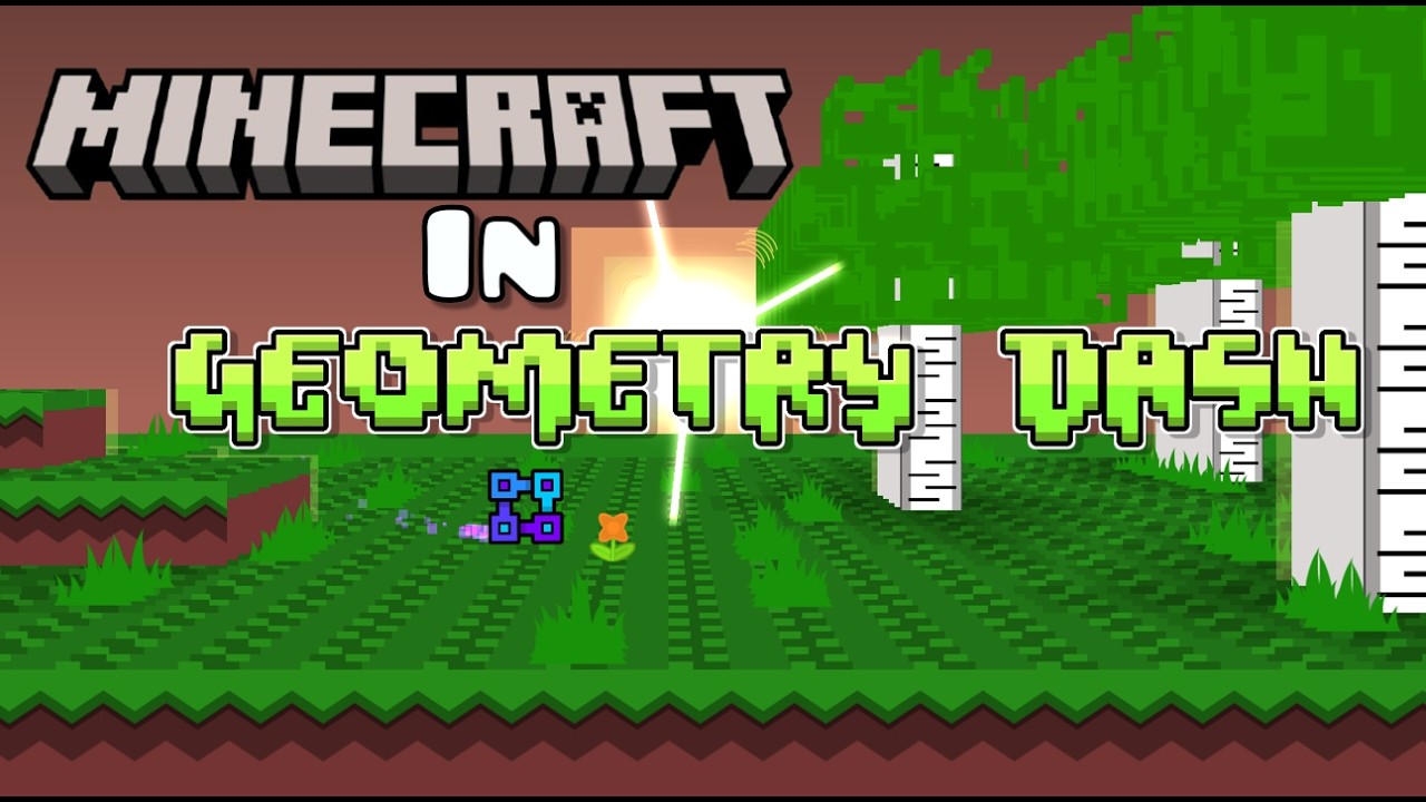 Minecraft in Geometry Dash! (Minecraft by Dimus Lv) - YouTube