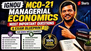 IGNOU MCO-21 Managerial Economics | Most Important Questions & Exam Blueprint