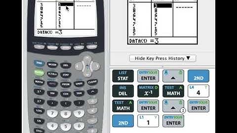 TI 84 Video  Copying and Sorting Data Lists