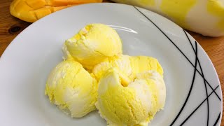 Mango marble ice cream (ice cream ya marble ya embe)