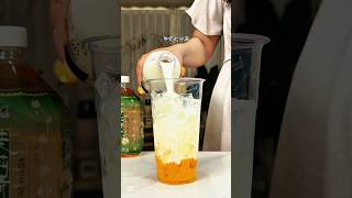The sweetness of mango combined with the aroma of tea and milk #homemade #drink #shorts #ytshorts