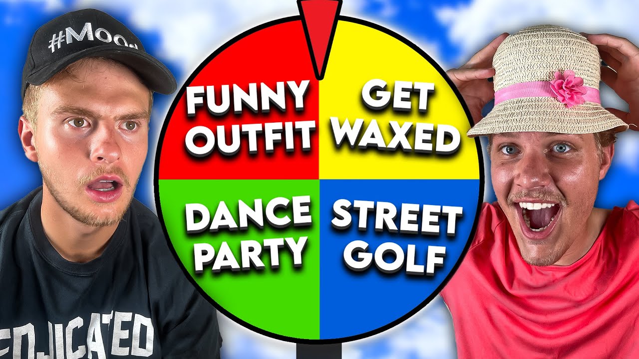 A RANDOM WHEEL decides what challenges we compete in
