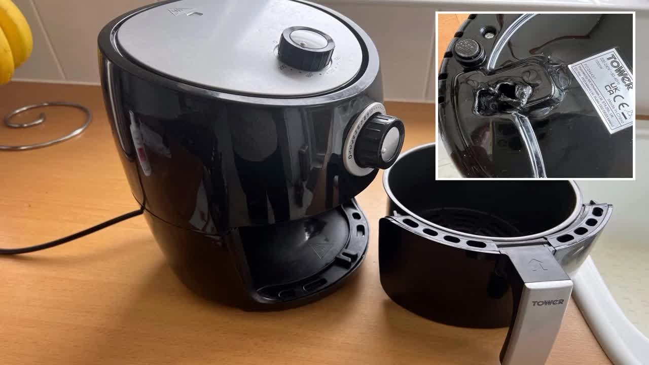 Urgent air fryer warning as OAP’s machine bursts into flames as he