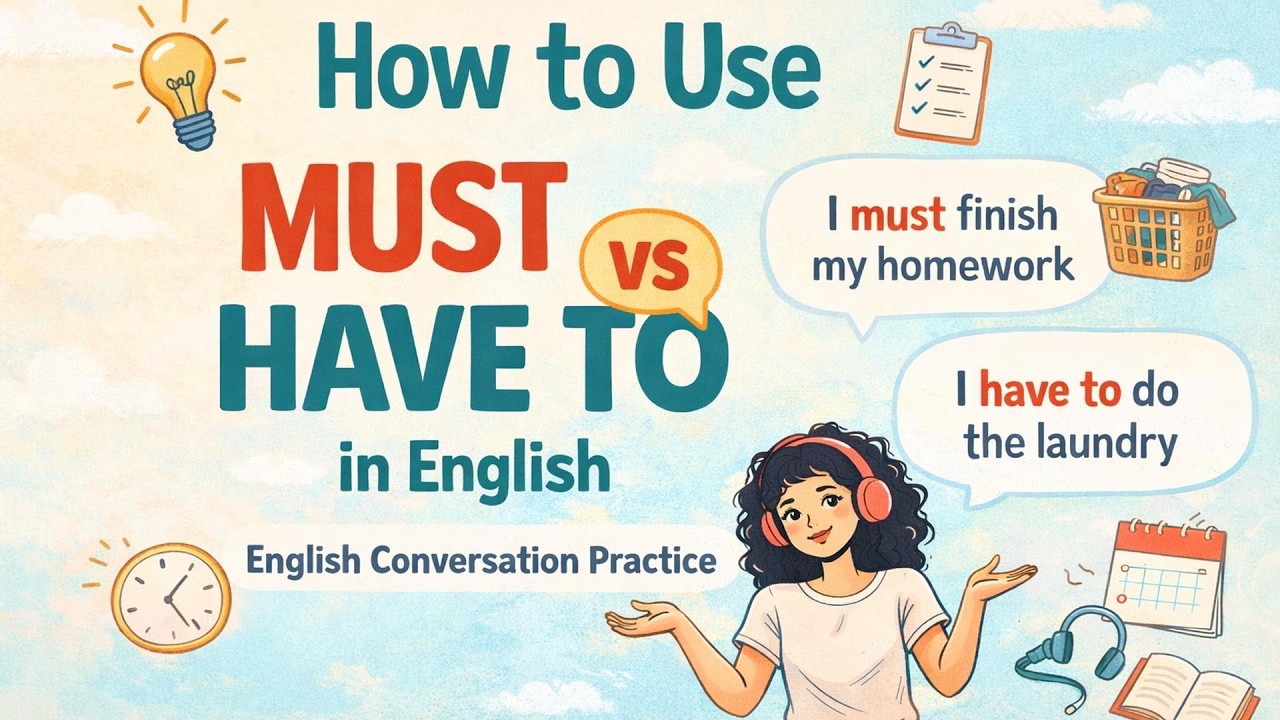 Learn Must vs Have To in English Naturally | Speak Clearly & Confidently | English Podcast