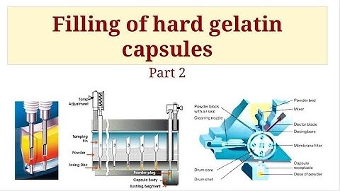 Filling of hard gelatin capsules part 2,  dosator machine, dosing disc machine, vacuum filling