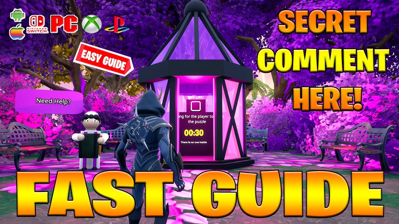 Solve a Purple Lantern Puzzle Quest in Fortnite! (How to Solve a Purple Lantern Puzzle)