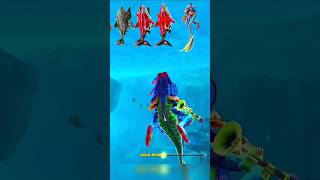 Hungry Shark World Game play Long Jump Testing Noob Shark Vs Pro Shark #new #shorts