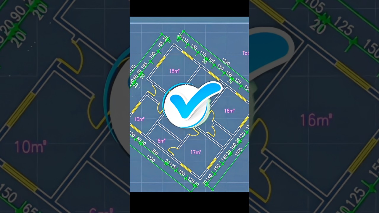 Make dimensions and find Area with the one 1️⃣ clicks of plan Autocad 2020