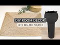 DIY Jute Rug & Planter | Home Decor on a budget | Dusty Hues