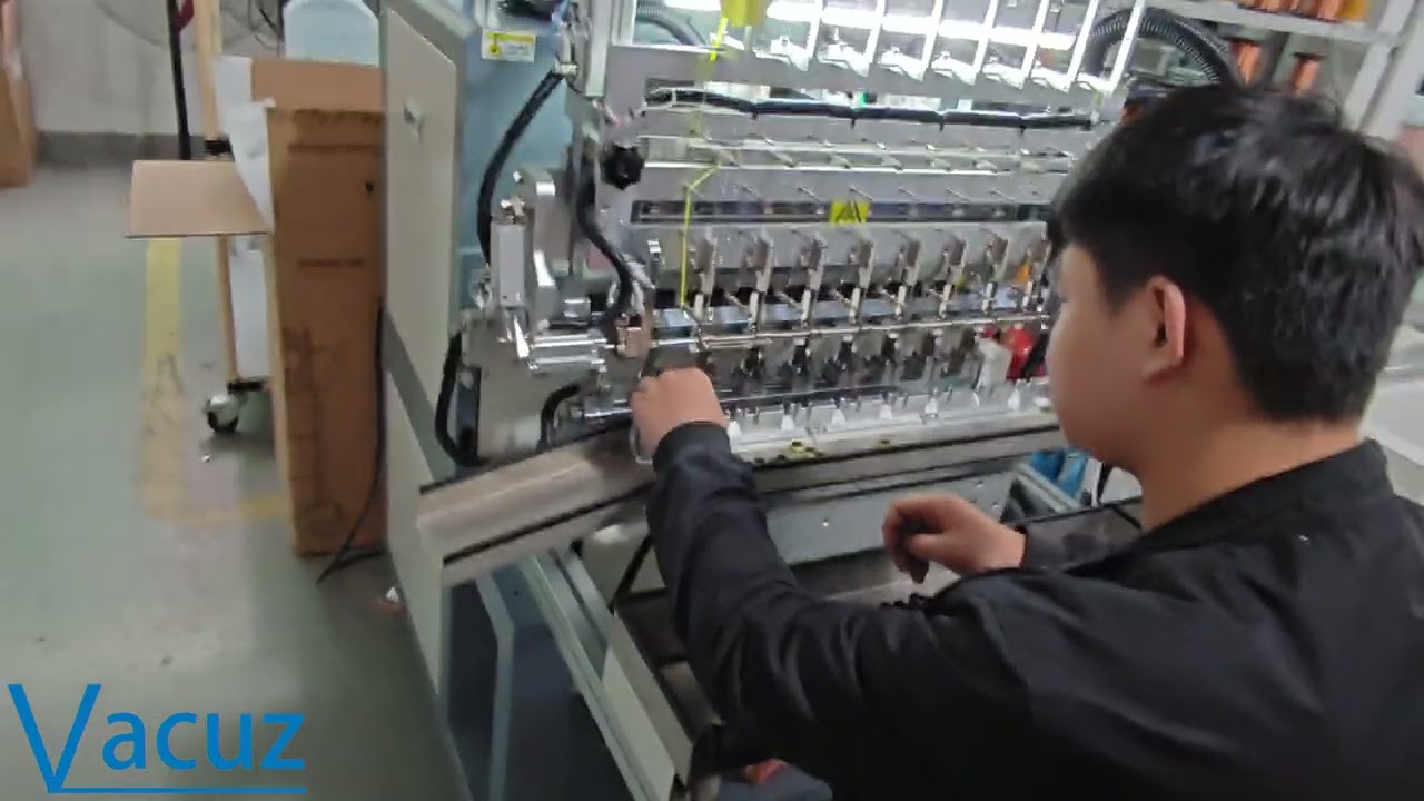 High Quality 8 Spindles Automatic Transformer Bobbin Coil Wire Stripping Winding Taping Machine