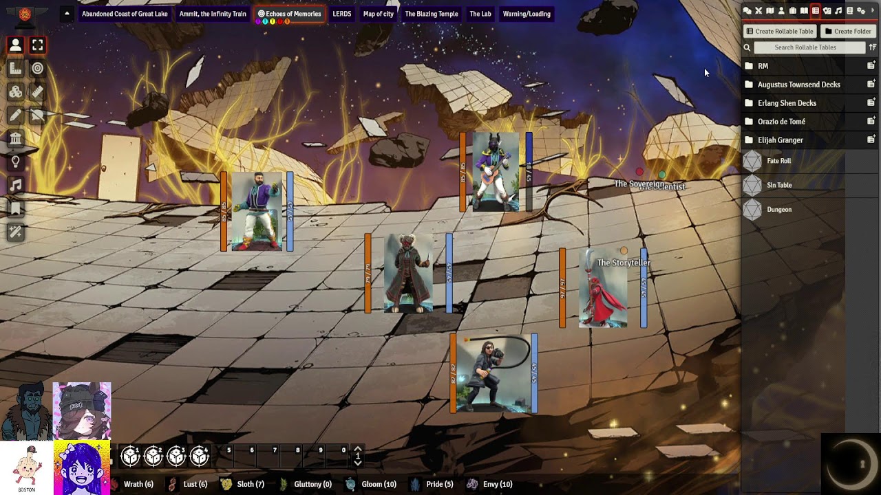 Luminary Ensemble (Interlude I Session 1: Echos of Memories Dungeon) [Limbus Company based TTRPG]