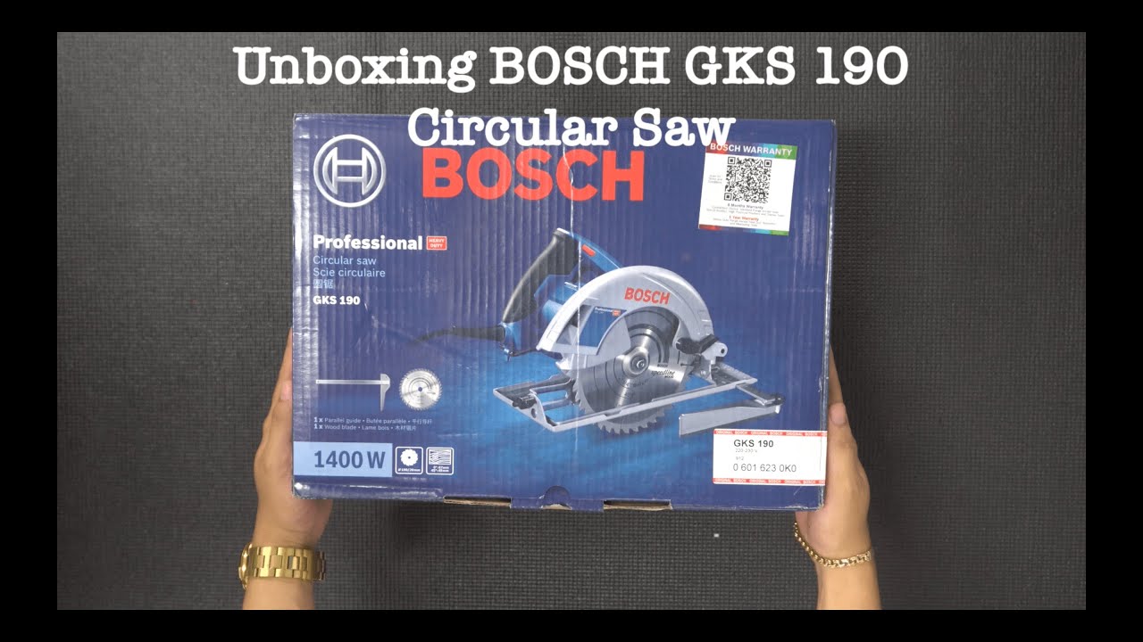 Unboxing BOSCH GKS 190 Circular Saw - YouTube
