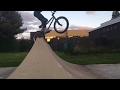 bmx first time jumping the spine