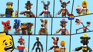 FNAF 4: How to make LEGO minifigures of every character (Five Nights at Freddy's 4)