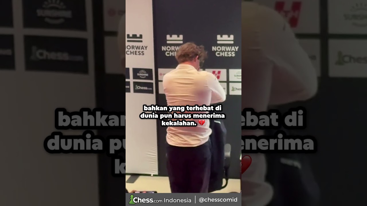 Bahkan pecatur terbaik di dunia GM Magnus Carlsen pun kadang mengalami kekalahan. Tetap semangat! 💚