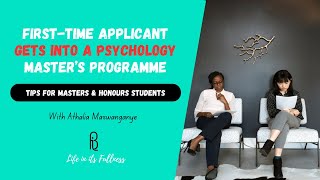 Industrial Psychology Career Masters Selection Process