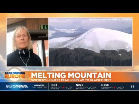 Melting Mountain: Sweden&rsquo;s highest peak loses 4 metres to glacier melt