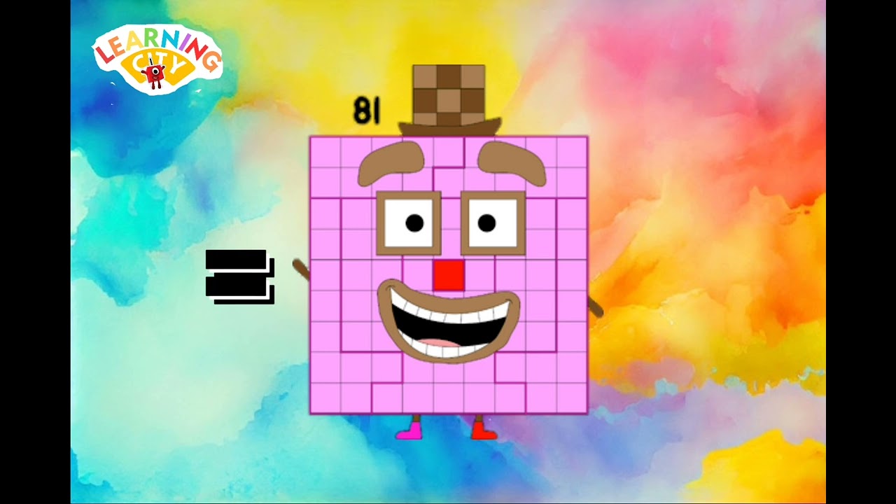 NUMBERBLOCKS MULTIPLICATION OF FOUR SAME NUMBERS | LEARN TO COUNT 